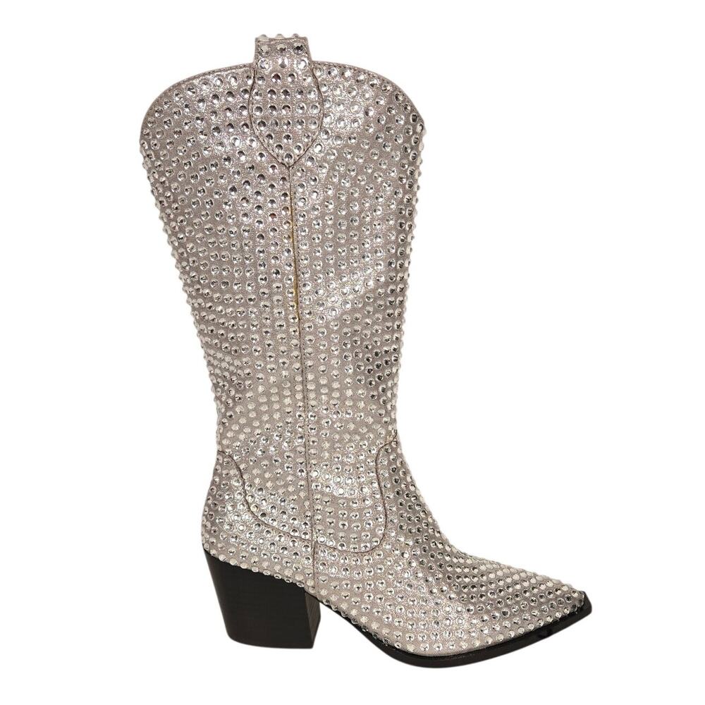 Women's Betsey Johnson Randy Western Cowboy Boots W8.5 - Picture 2 of 13